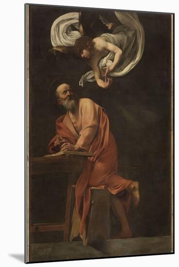 St. Matthew and the Angel-Caravaggio-Mounted Giclee Print