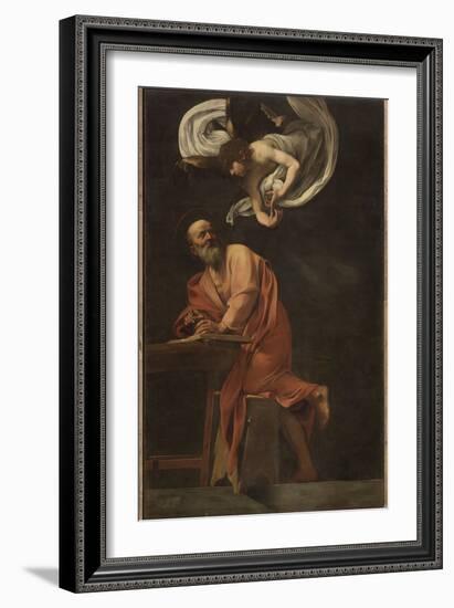 St. Matthew and the Angel-Caravaggio-Framed Giclee Print