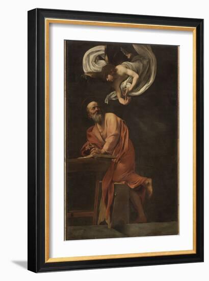 St. Matthew and the Angel-Caravaggio-Framed Giclee Print