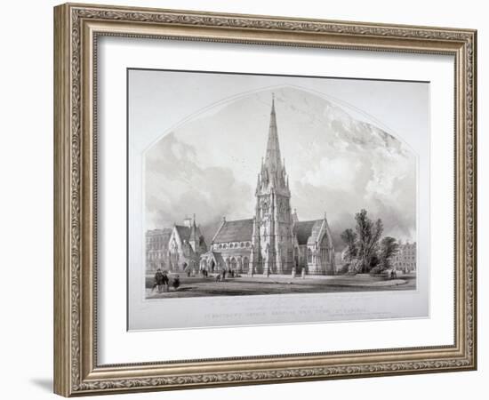 St Matthew's Church, Bedford New Town, St Pancras, London, c1852-George Hawkins-Framed Giclee Print
