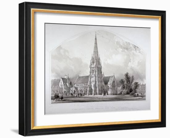 St Matthew's Church, Bedford New Town, St Pancras, London, c1852-George Hawkins-Framed Giclee Print