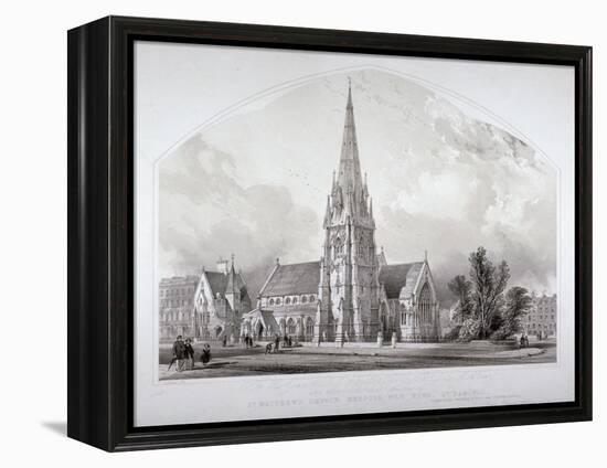 St Matthew's Church, Bedford New Town, St Pancras, London, c1852-George Hawkins-Framed Premier Image Canvas