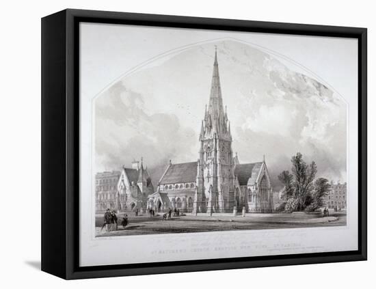 St Matthew's Church, Bedford New Town, St Pancras, London, c1852-George Hawkins-Framed Premier Image Canvas