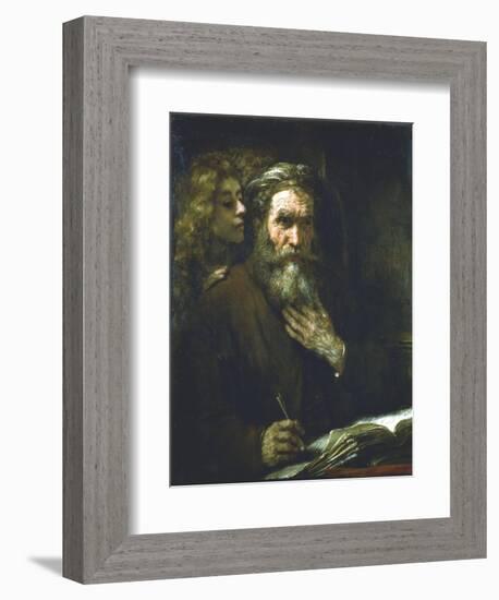 St Matthew the Evangelist, 1661-Rembrandt van Rijn-Framed Giclee Print