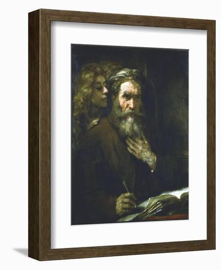 St Matthew the Evangelist, 1661-Rembrandt van Rijn-Framed Giclee Print