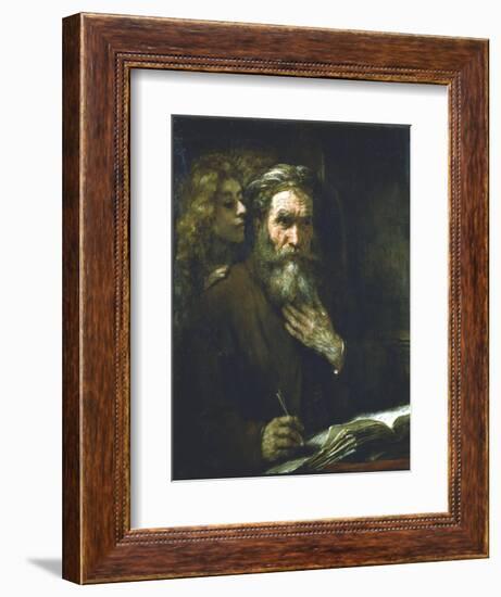 St Matthew the Evangelist, 1661-Rembrandt van Rijn-Framed Giclee Print