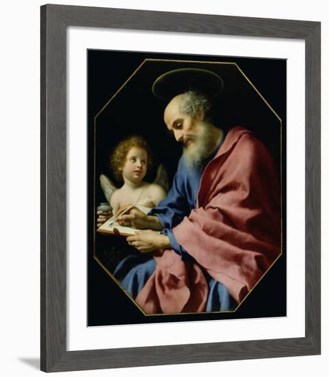 St. Matthew Writing His Gospel-Carlo Dolci-Framed Art Print