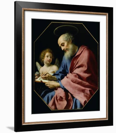 St. Matthew Writing His Gospel-Carlo Dolci-Framed Art Print