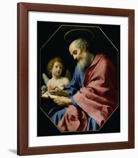 St. Matthew Writing His Gospel-Carlo Dolci-Framed Art Print