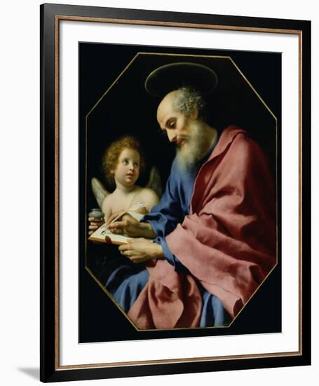 St. Matthew Writing His Gospel-Carlo Dolci-Framed Art Print