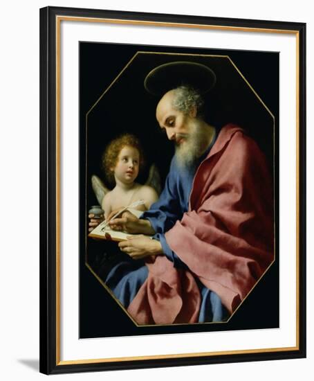 St. Matthew Writing His Gospel-Carlo Dolci-Framed Art Print