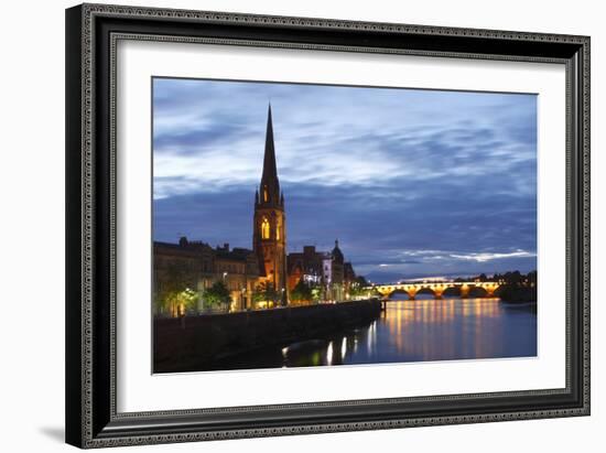 St Matthews Church and Old Bridge, Perth, Perth and Kinross, Scotland, 2010-Peter Thompson-Framed Photographic Print