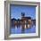 St Mauritius and St Katharina Cathedral and River Elbe at dusk, Magdeburg, Saxony-Anhalt, Germany-Ian Trower-Framed Photographic Print