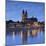 St Mauritius and St Katharina Cathedral and River Elbe at dusk, Magdeburg, Saxony-Anhalt, Germany-Ian Trower-Mounted Photographic Print