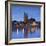 St Mauritius and St Katharina Cathedral and River Elbe at dusk, Magdeburg, Saxony-Anhalt, Germany-Ian Trower-Framed Photographic Print