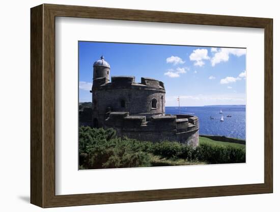 St. Mawes Castle, Built by Henry VIII, St. Mawes, Cornwall, England, United Kingdom-Jenny Pate-Framed Photographic Print