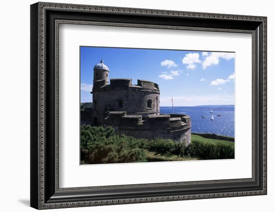 St. Mawes Castle, Built by Henry VIII, St. Mawes, Cornwall, England, United Kingdom-Jenny Pate-Framed Photographic Print