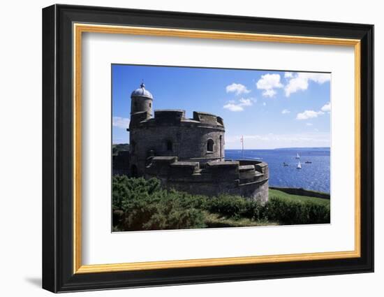 St. Mawes Castle, Built by Henry VIII, St. Mawes, Cornwall, England, United Kingdom-Jenny Pate-Framed Photographic Print