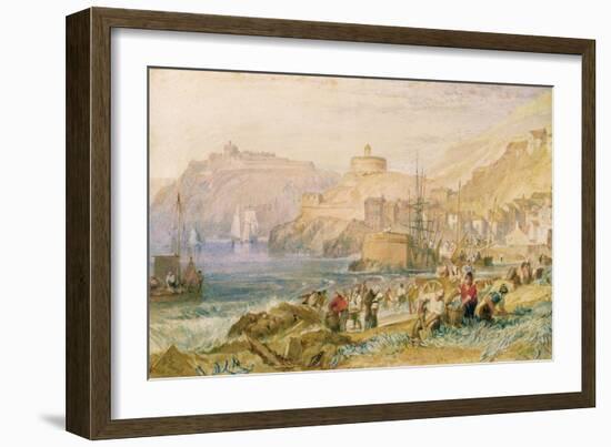 St. Mawes, Cornwall, C.1823 (W/C on Paper)-J. M. W. Turner-Framed Giclee Print