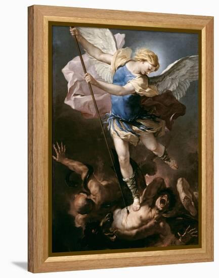 St. Michael, about 1663-Luca Giordano-Framed Premier Image Canvas