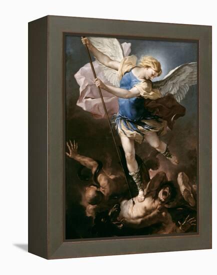 St. Michael, about 1663-Luca Giordano-Framed Premier Image Canvas