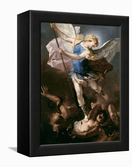 St. Michael, about 1663-Luca Giordano-Framed Premier Image Canvas