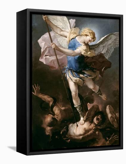 St. Michael, about 1663-Luca Giordano-Framed Premier Image Canvas