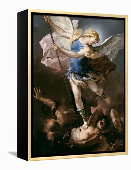 St. Michael, about 1663-Luca Giordano-Framed Premier Image Canvas