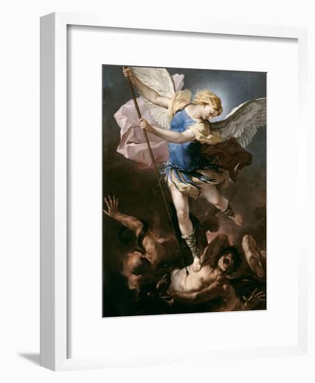 St. Michael, about 1663-Luca Giordano-Framed Giclee Print