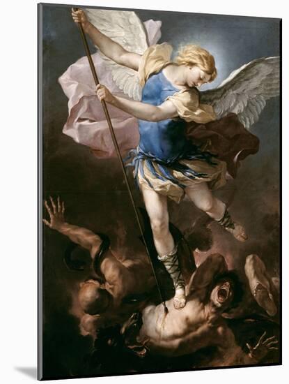 St. Michael, about 1663-Luca Giordano-Mounted Giclee Print