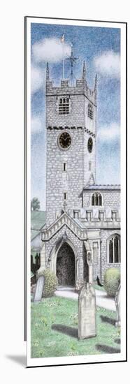 St Michael and All Angels Church Clock, Beetham, Cumbria, 2009-Sandra Moore-Mounted Giclee Print