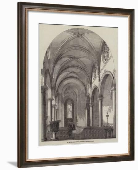 St Michael's Church, Cornhill, Looking West-null-Framed Giclee Print