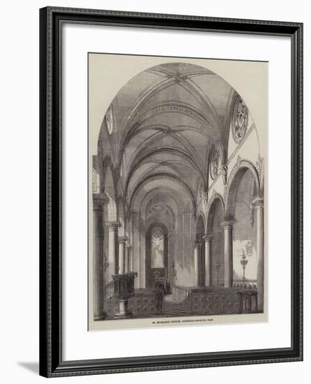 St Michael's Church, Cornhill, Looking West-null-Framed Giclee Print
