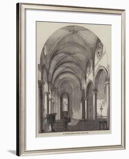 St Michael's Church, Cornhill, Looking West-null-Framed Giclee Print