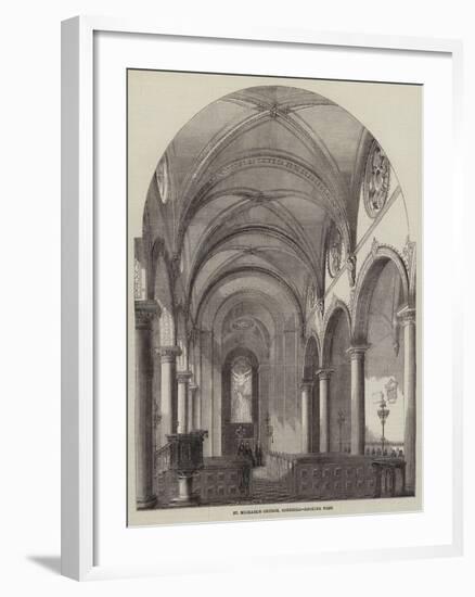 St Michael's Church, Cornhill, Looking West-null-Framed Giclee Print