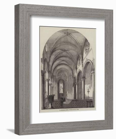 St Michael's Church, Cornhill, Looking West-null-Framed Giclee Print