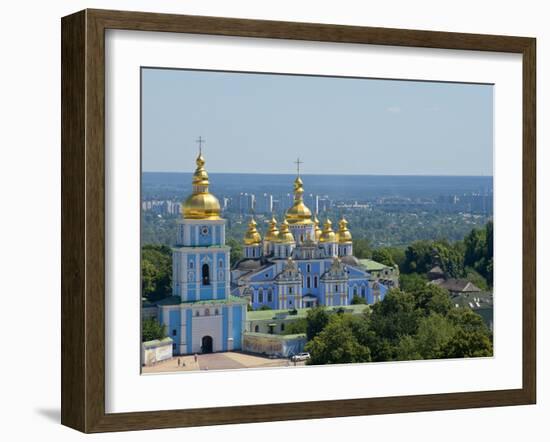 St. Michael's Church, Kiev, Ukraine, Europe-Graham Lawrence-Framed Photographic Print