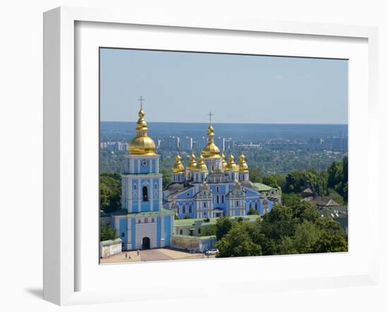 St. Michael's Church, Kiev, Ukraine, Europe-Graham Lawrence-Framed Photographic Print