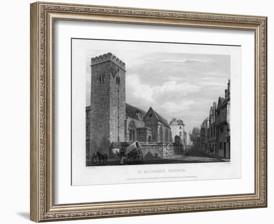 St Michael's Church, Oxford, 1834-John Le Keux-Framed Giclee Print