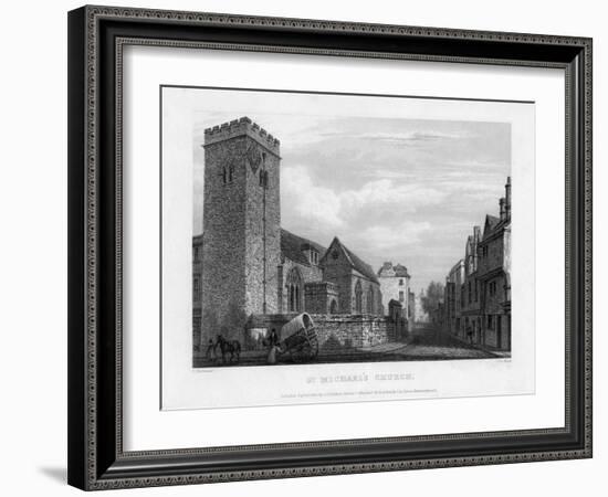 St Michael's Church, Oxford, 1834-John Le Keux-Framed Giclee Print