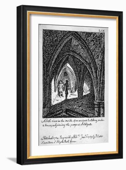 St Michael's Crypt, Aldgate, London, 1789-John Carter-Framed Giclee Print