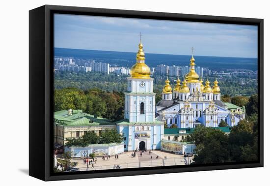 St. Michael's Gold-Domed Cathedral, Kiev (Kyiv), Ukraine, Europe-Michael Runkel-Framed Premier Image Canvas