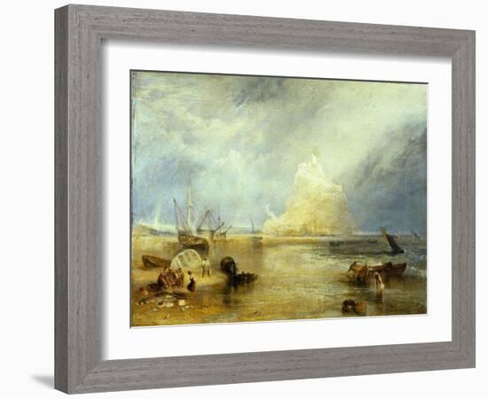 St. Michael's Mount, c.1824-JMW Turner-Framed Giclee Print