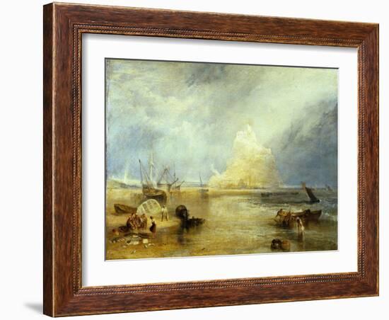 St. Michael's Mount, c.1824-JMW Turner-Framed Giclee Print