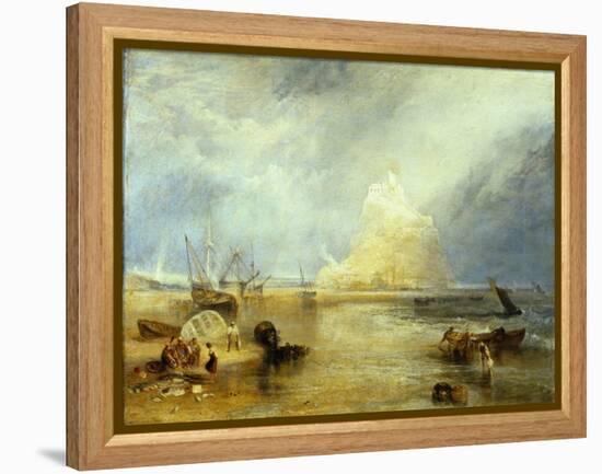 St. Michael's Mount, c.1824-JMW Turner-Framed Premier Image Canvas