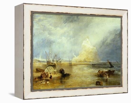St. Michael's Mount, c.1824-JMW Turner-Framed Premier Image Canvas