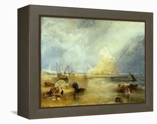 St. Michael's Mount, c.1824-JMW Turner-Framed Premier Image Canvas