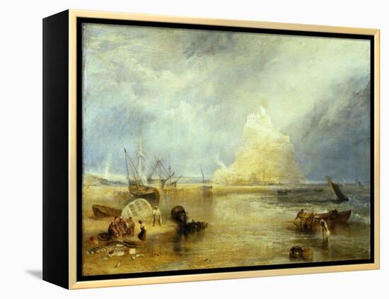 St. Michael's Mount, c.1824-JMW Turner-Framed Premier Image Canvas