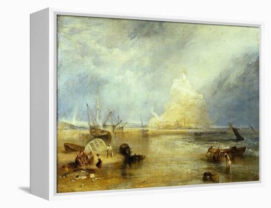 St. Michael's Mount, c.1824-JMW Turner-Framed Premier Image Canvas