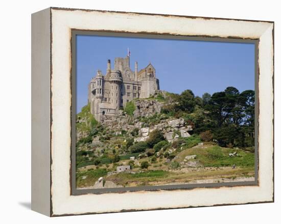 St. Michael's Mount, Castle, Cornwall, England, UK-Ken Gillham-Framed Premier Image Canvas